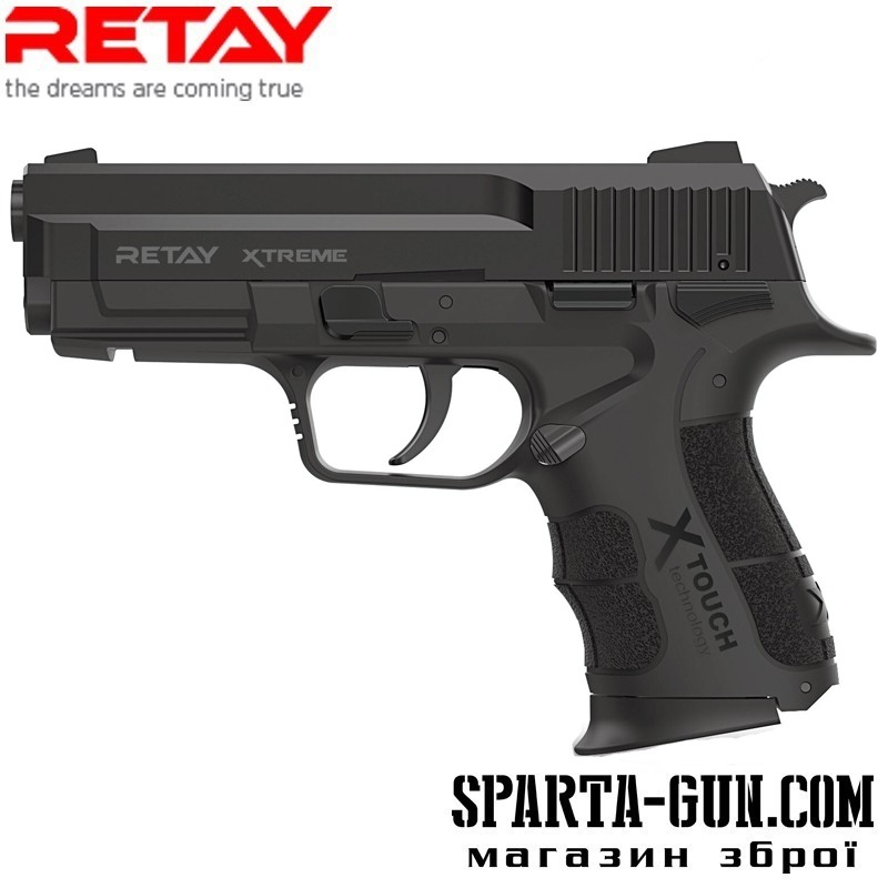  Пістолет стартовий Retay XTreme кал. 9 мм. Колір - black.