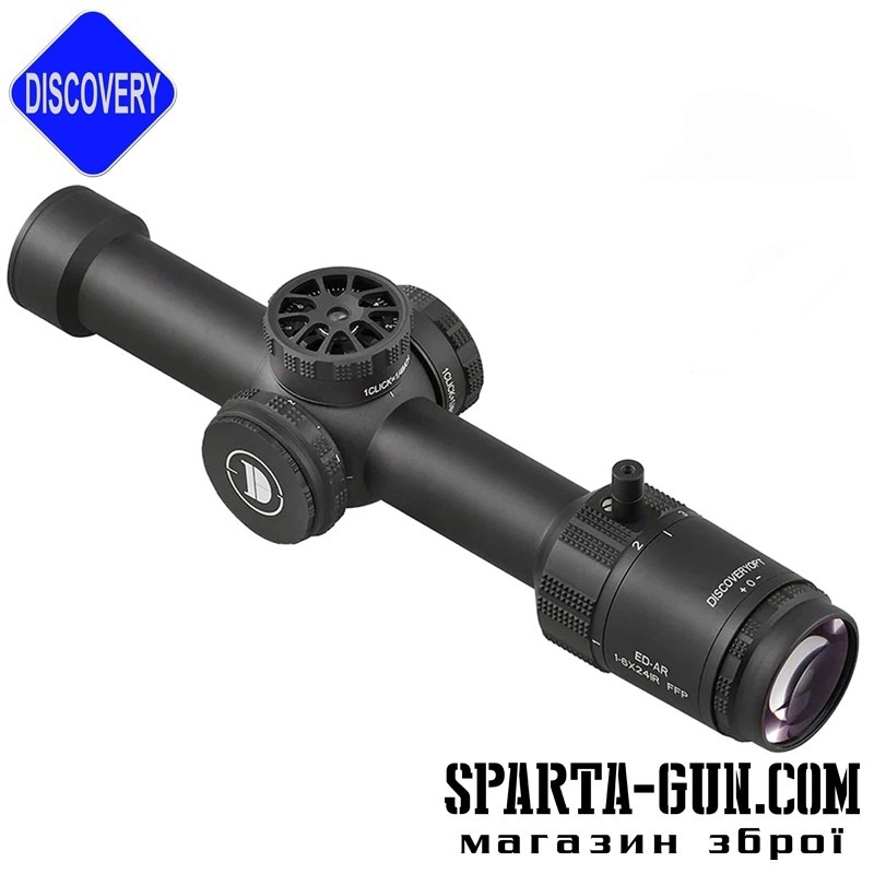 Приціл Discovery Optics ED-AR 1-6x24 IR FFP (30 мм, підсвічування)