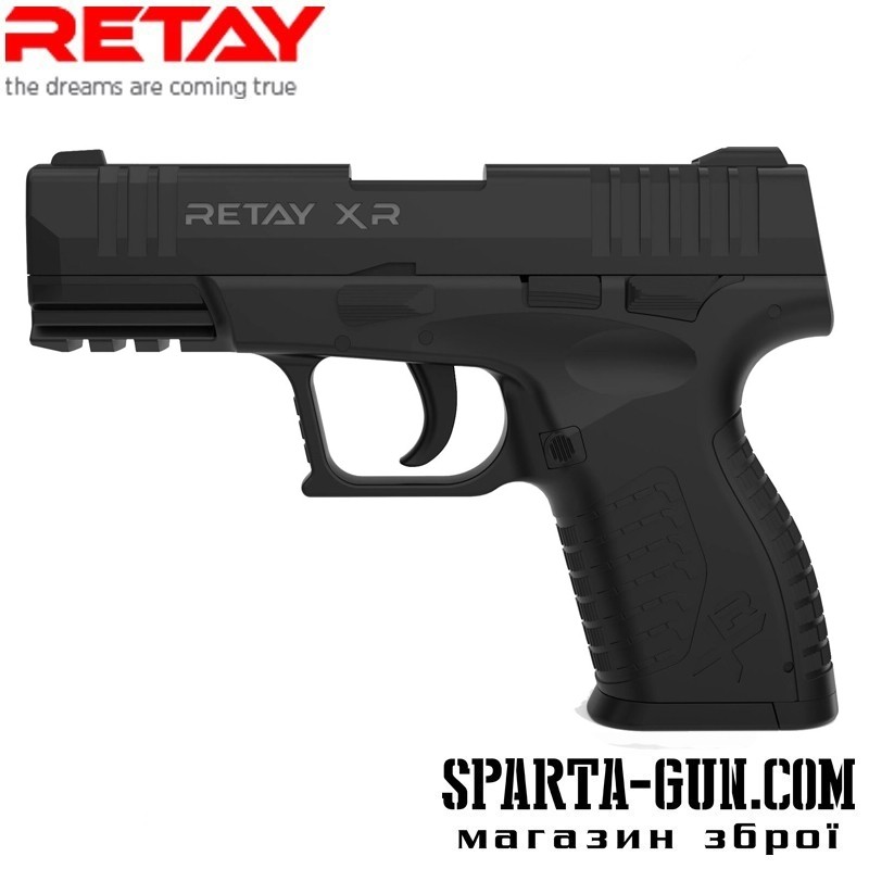  Пістолет стартовий Retay XR кал. 9 мм. Колір - black.