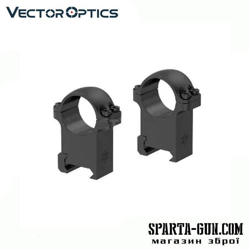 КІЛЬЦЯ VECTOR OPTICS СТАЛЕВІ 25.4 ММ WEAVER ВИСОКИЙ ПРОФІЛЬ