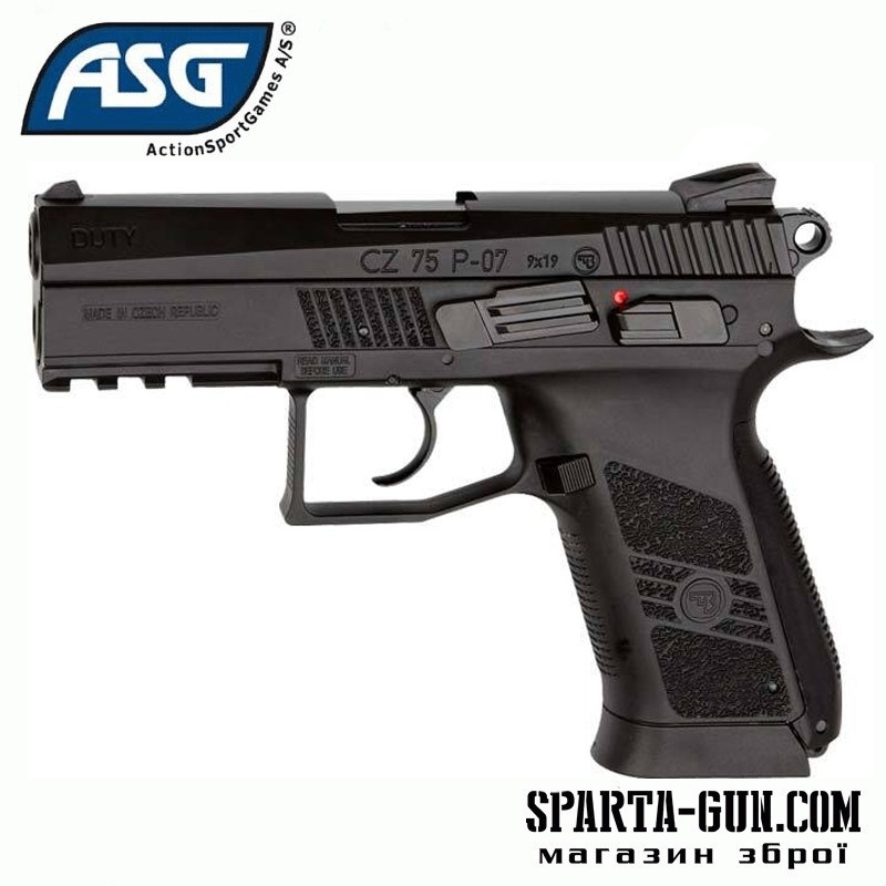  Пістолет пневматичний ASG CZ 75 P-07 Duty Blowback BB кал. 4.5 мм
