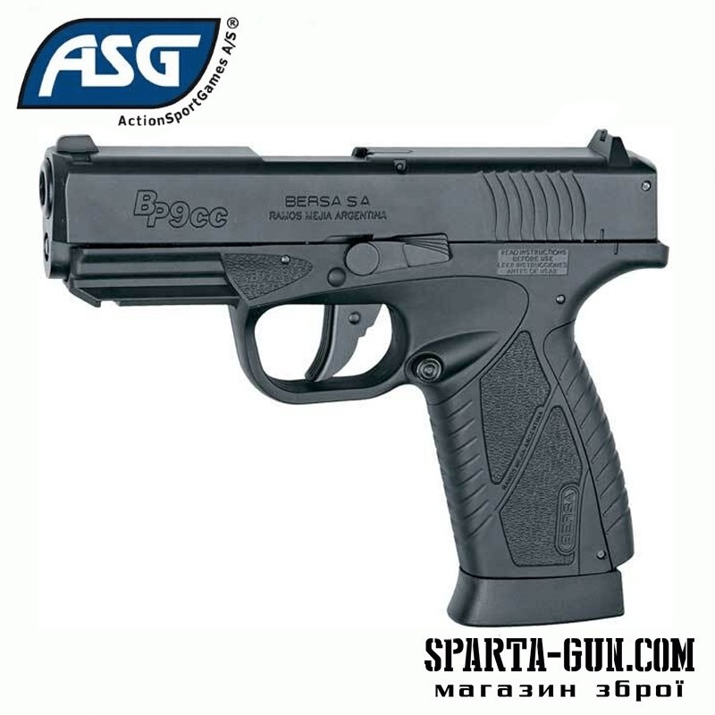Пістолет пневматичний ASG Bersa BP9CC BB кал. 4.5 мм