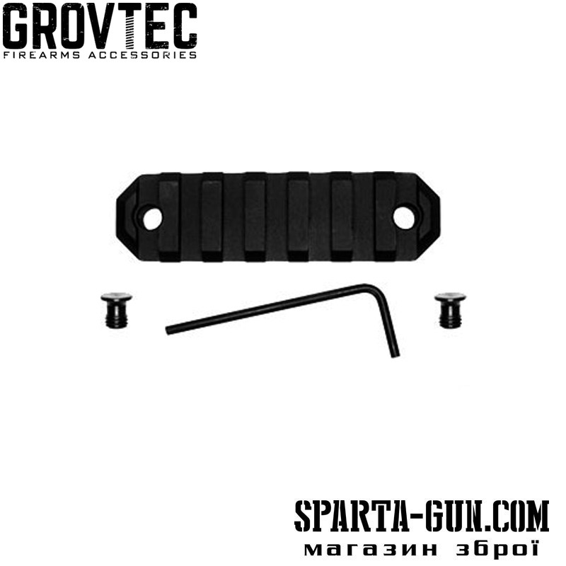Планка GrovTec на базу кріплення KEYMOD профіль Picatinny / Weaver 7 слотів