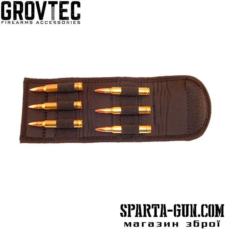 Підсумок на пояс складання GrovTec на 6 великих гвінтівковіх патронів