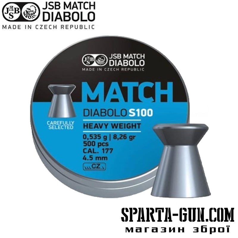 Кулі пневматичні JSB Diabolo Match S 100 0.54