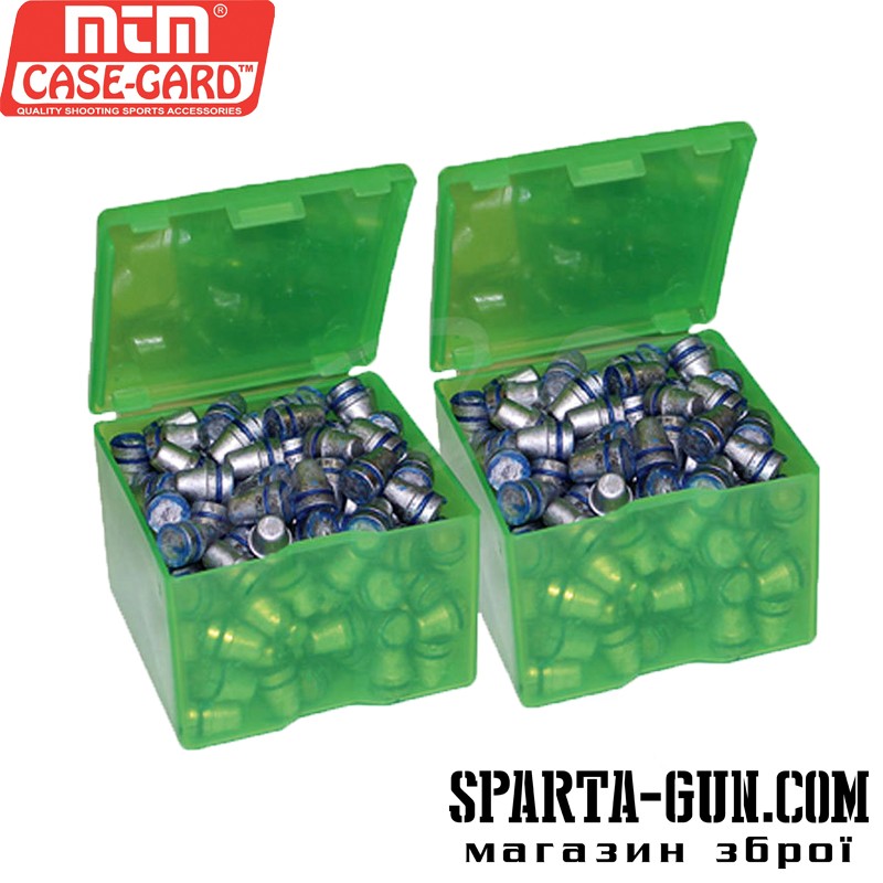 Коробка для куль MTM Cast Bullet Box (8,6х8,6х6,3 см) (2 шт). Колір зелений