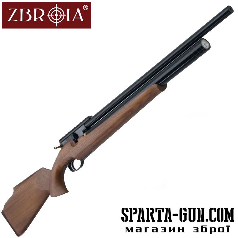 Пневматична гвинтівка PCP Хортиця 450/220 (кал. 4,5 мм, коричневий / чорний)