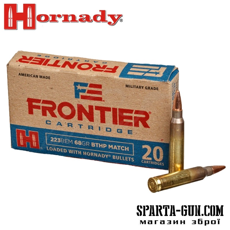 Патрон Hornady Frontier кал. 5,56 / 45 куля BTHP маса 4.4 г / 68 гран