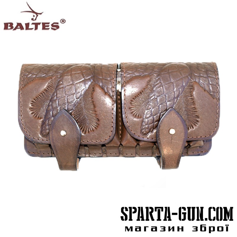 Підсумок для нарізних патронів 10 шт. европатрон (шкіра яловича)