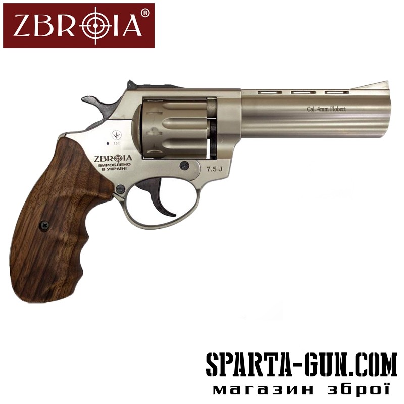 Револьвер флобера ZBROIA PROFI-4.5 "(сатин / дерево)