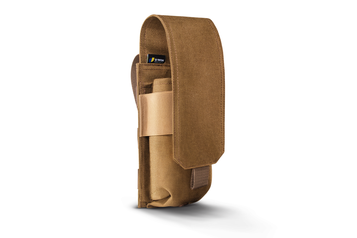 Підсумок під два магазини АК закритий на липучці U-WIN BASE Cordura® 500 Coyote