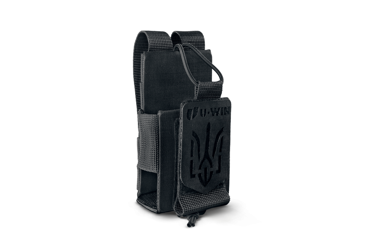Підсумок під рацію тактичний / універсальний чохол U-WIN PRO Cordura® 500 Black