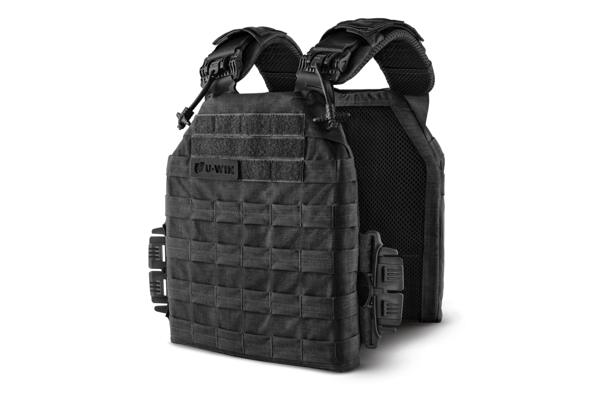 База плитоноски U-WIN PRO / Плитоноска без камербандів під плити 250х300 Black