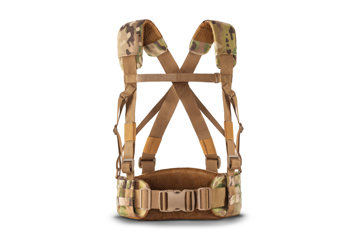 Ремінно плечова система U-WIN PRO посилена з стандартними лямками / розвантажувальна система РПС під балістичний пакет розмір 3 Cordura® 1000 MultiCam®