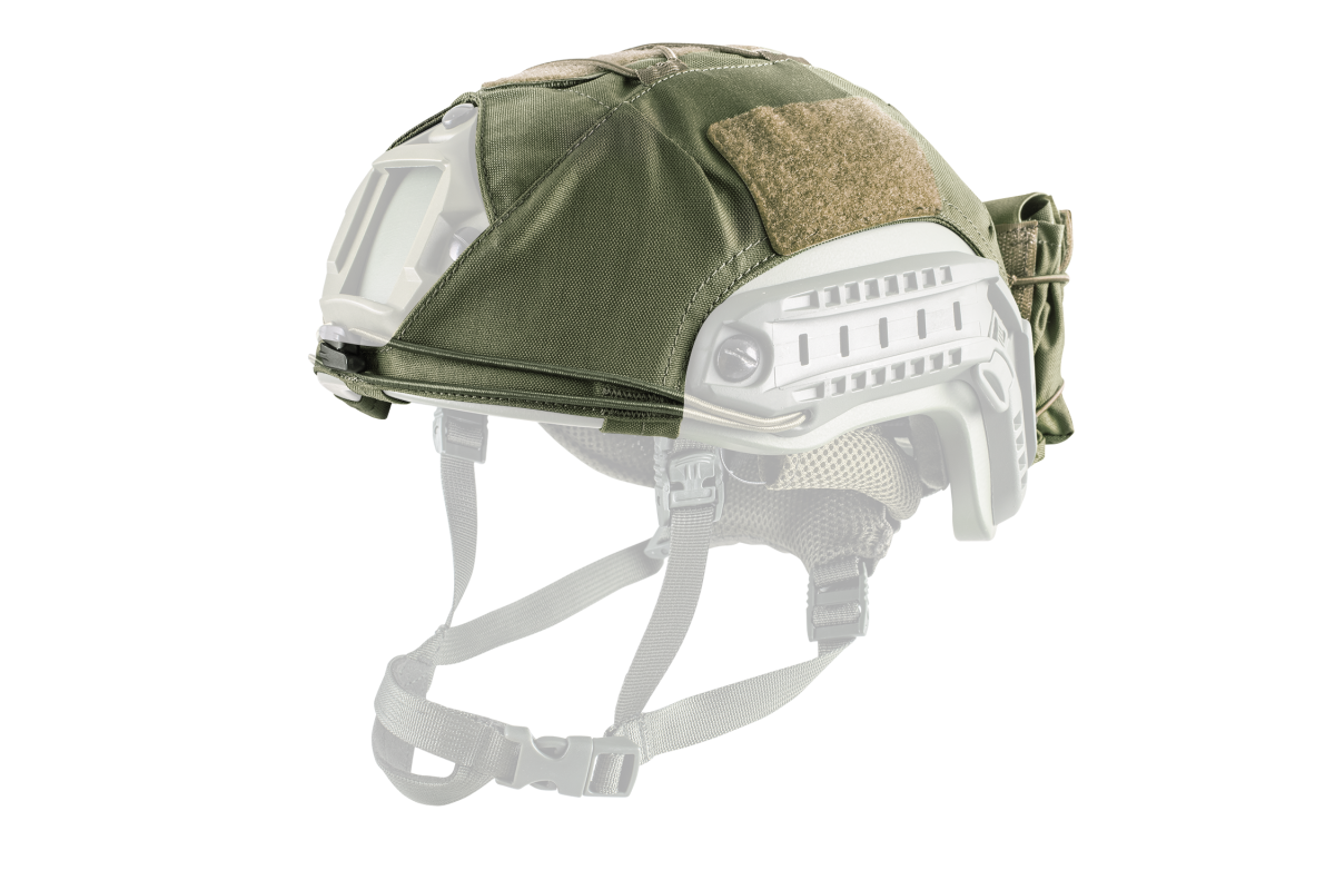 Кавер на шолом TOR-D з кишенею для противаги U-WIN розмір L Cordura® 500 Ranger Green / Темна Олива