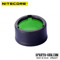 Дифузор фільтр для ліхтарів Nitecore NFG25 (25mm), зелений