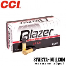 Патрон нарізний CCI 22LR BLAZER, пуля LRN, 40GR (2,59 г)