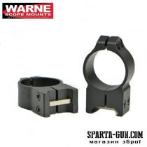 Кільця Warne Tactical Fixed Ring. d - 30 мм. High. Weaver/Picatinny