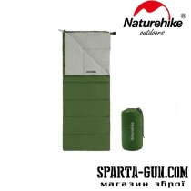Спальний мішок Naturehike F150 NH22MSD05, правий зелений
