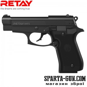  Пістолет стартовий Retay 84FS Black