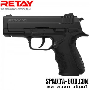 Пістолет стартовий Retay X1 кал. 9 мм. Колір - black.