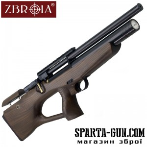 Пневматична гвинтівка PCP Козак 330/180 (кал. 4,5 мм, коричневий / чорний)