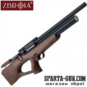 Пневматична гвинтівка PCP Козак 450/220 (кал. 4,5 мм, коричневий / чорний)