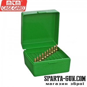 Коробка MTM RM-100 на 100 патронів кал. 22-250 Rem; 243 Win і 308 Win
