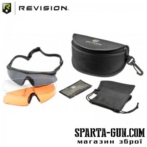 Окуляри REVISION Sawfly Max Dlx Large оправа - чорна / матовочервона