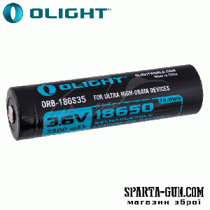  Акумуляторна батарея Olight 18650 HDС (10A) 3500mAh