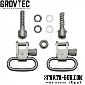 Набір антабок GrovTec 2.5 см з монтажними гвинтами/нікельовані