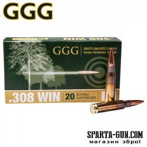 Патрон GGG кал.308Win HPBT 168 gr, 10.89 г