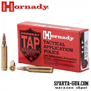 Патрон Hornady Law Enforcement TAP SBR кал. 5,56/45 куля SP TAP маса 4.86 г