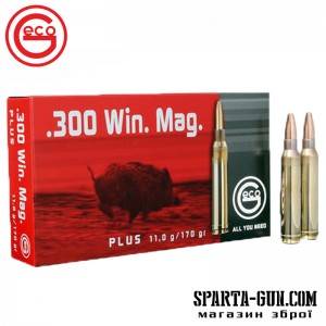 Патрон GECO кал.300 Win Mag куля Plus маса 11 г