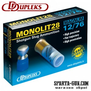Патрон D Dupleks Monolit Magnum 28