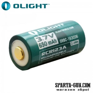 Акумуляторна батарея Olight 16340 з зарядним портом micro-USB