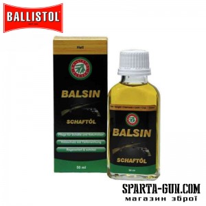 Масло для догляду за деревом Balsin 50 мл. Світло-коричневе