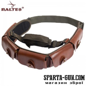 Патронташ синтетичний з клапанами, на 25 патронів, 12 калібру та розвантажувальної шлеей