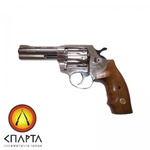 Револьвер Флобера ALFA model 440 (никель, дерево)