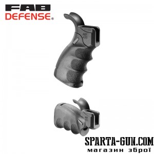 Рукоятка пістолетна FAB Defense AGF-43S тактична складна для M4 / M16 / AR15. Колір чорний