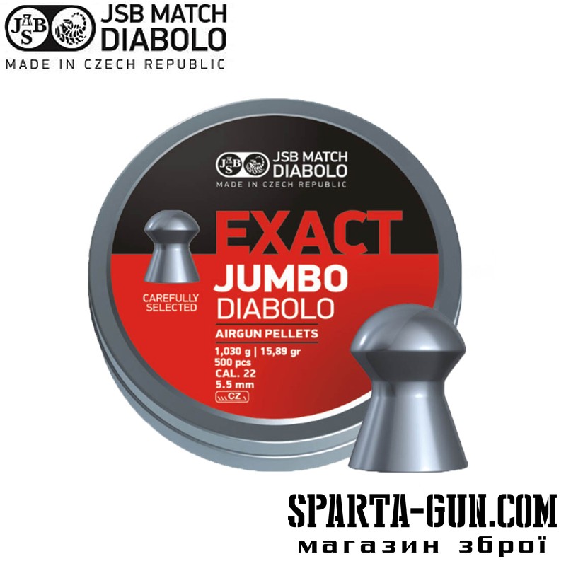 Пули пневматические JSB Diabolo Exact Jumbo 1,03