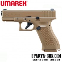  Пистолет пневматический Umarex Glock19X Tan Blowback кал. 4.5 мм ВВ