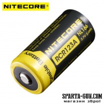 Аккумулятор литиевый Li-Ion CR123A Nitecore NL166 3.7V (650mAh), защищенный
