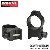 Кольцa Warne Tactical Fixed Ring. d - 30 мм. Extra High. Weaver/Picatinny